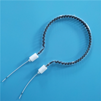 球拍形透明石英碳素加热管